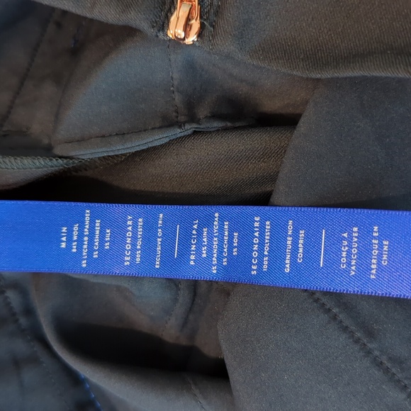 NWOT Sz 4 navy blue kit & ace wool silk cashmere trousers - Picture 5 of 5